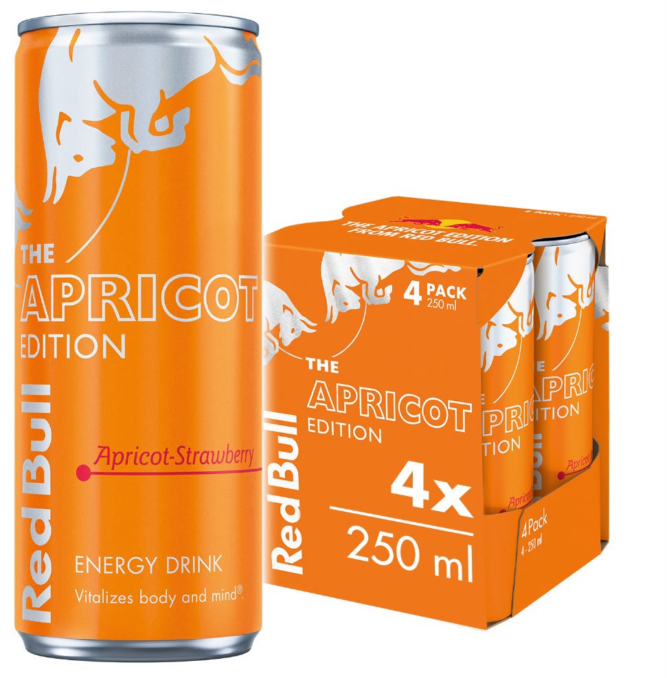 Red Bull Apricot & Strawberry Energy Drink 250Ml 4pack