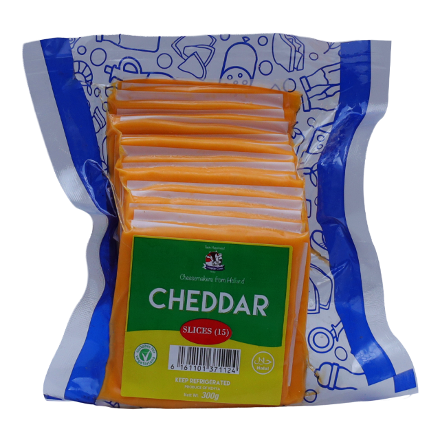 Happy Cow Cheddar Cheese Slices 300G