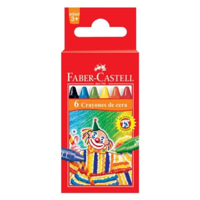 Faber Castell Cray Reg Wax 6S 120006 75Mm