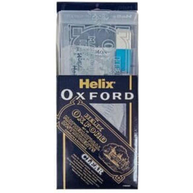 Helix Oxford Pvc Clear Mathematical Set