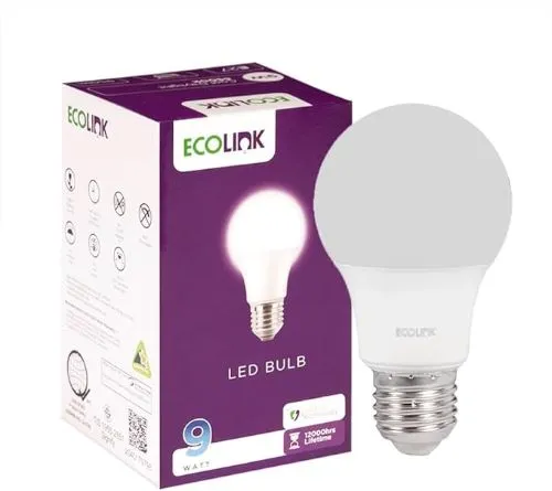 Ecolink Led Bulb 9W E27 Ww 806 Lumens