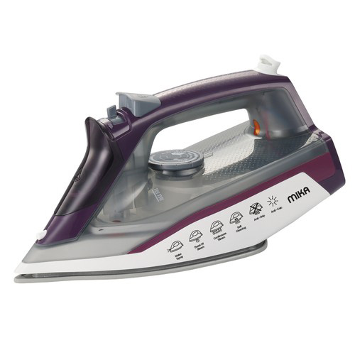 Mika Non-Stick Soleplate Steam Iron Mist3231C White & Purple