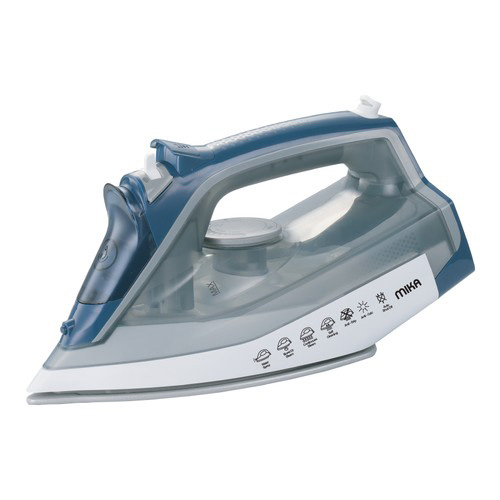 Mika Non-Stick Soleplate Steam Iron Mist3331C White & Blue