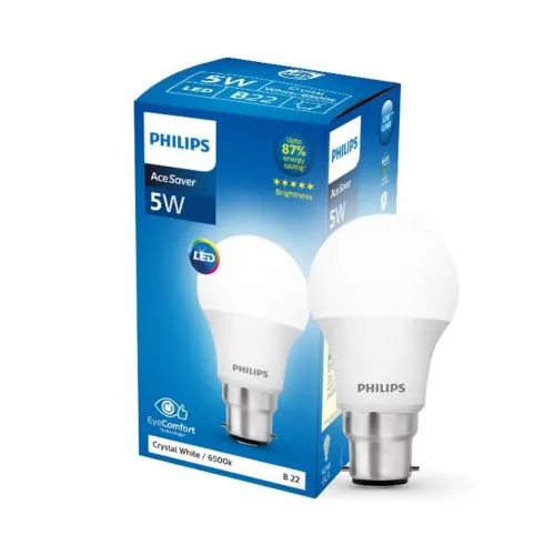Philips Led Bulb G3 5W B22 Ww