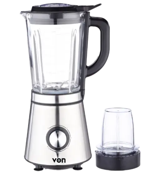 Von Blender Vbg601Blx 600W Glass Jar S/Steel