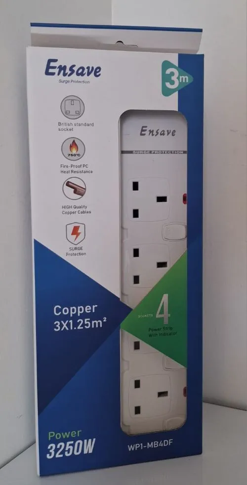 Ensave 4Way Extension Cord