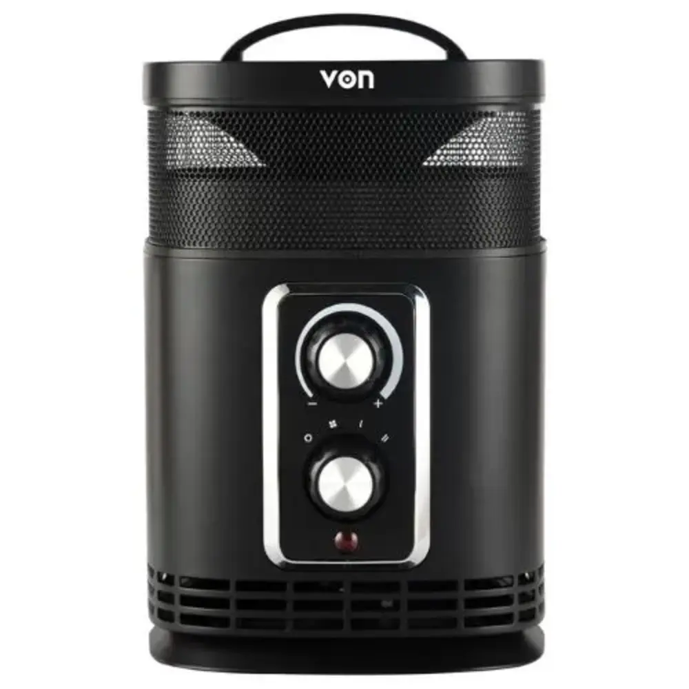 Von Fan Heater 1500W Vhf152Mlk Black