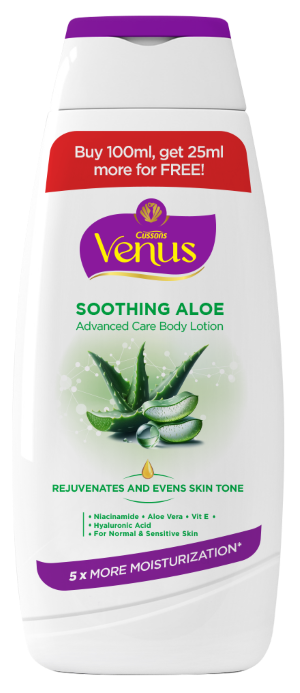 Venus Soothing Aloe Body Lotion 125ml