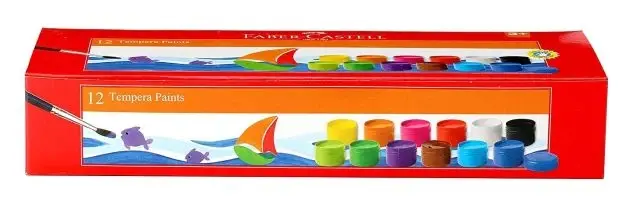 Faber Castell Tempera Paints 12X10Ml