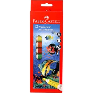 Faber Castell Watercolours 12X9ml Tubes