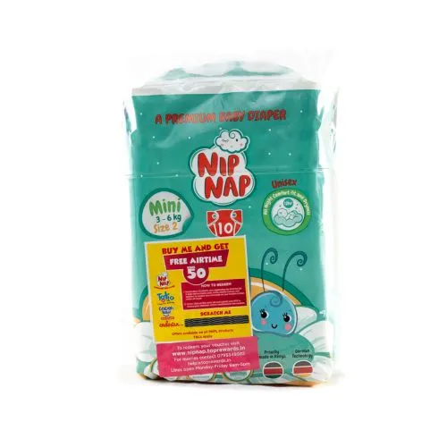 Nipnap Diapers Low Count Mini 10'S