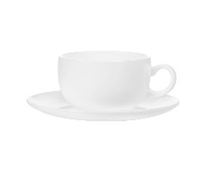 Luminarc Essence Wht Cup/Saucer 22cl