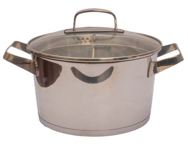 Siena S/Steel Casserole 24Cm Shiny Rw1294-24C
