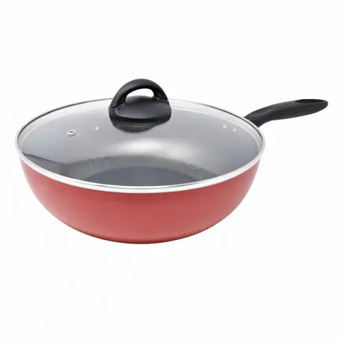 Brinox N/Stick Wok 28Cm W/Lid 7014/175 Slv