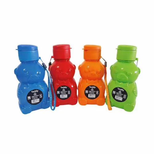 Rok Teddy Bear Water Bottle Flip Cap 500ml Color