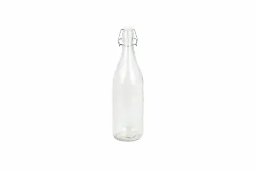 Bon Appetit Glass Clip Lid Water Bottle 1000ml Hm-Ba415