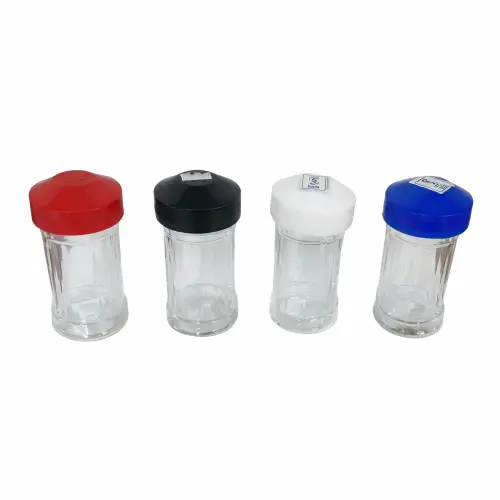 Bon Appetit Glass Condiment Shaker+Lid B/R/W