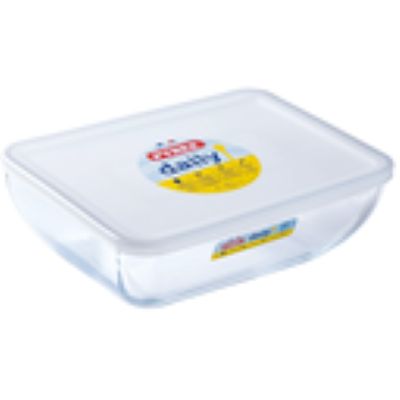 Pyrex Daily Roaster Rect 2.25Ltr White Lid
