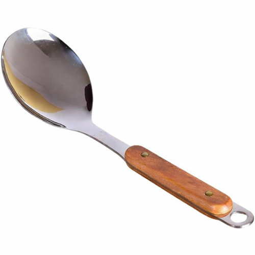 Dhruvs S/Steel Rice Spoon P/Handle -230236