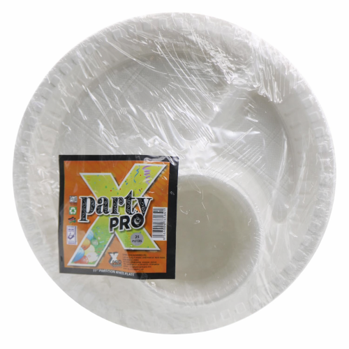Jinice 3Part Plate 7 White 9'' 25'S