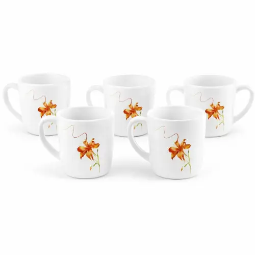 Cello Roma Mug 29cl 6Pc Set Orange