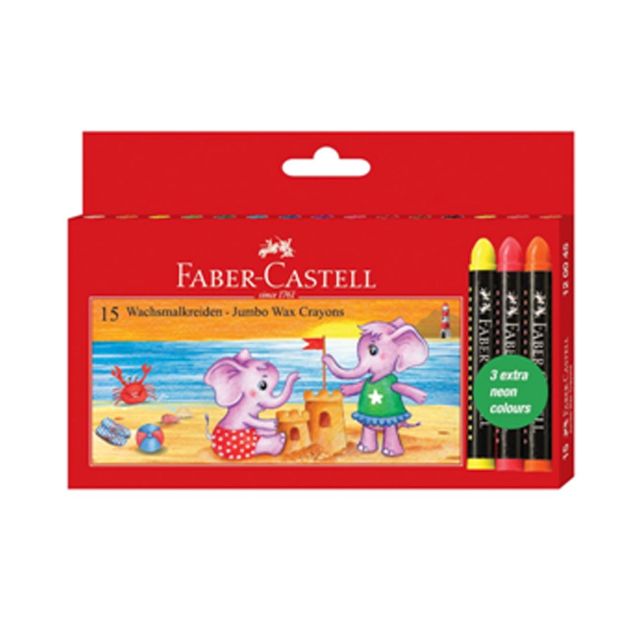 Faber Castel Crayons Jumbo Wax 15'S 90Mm 120045
