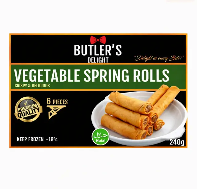 Butler'S Vegetable Spring Rolls 240g 6pcs