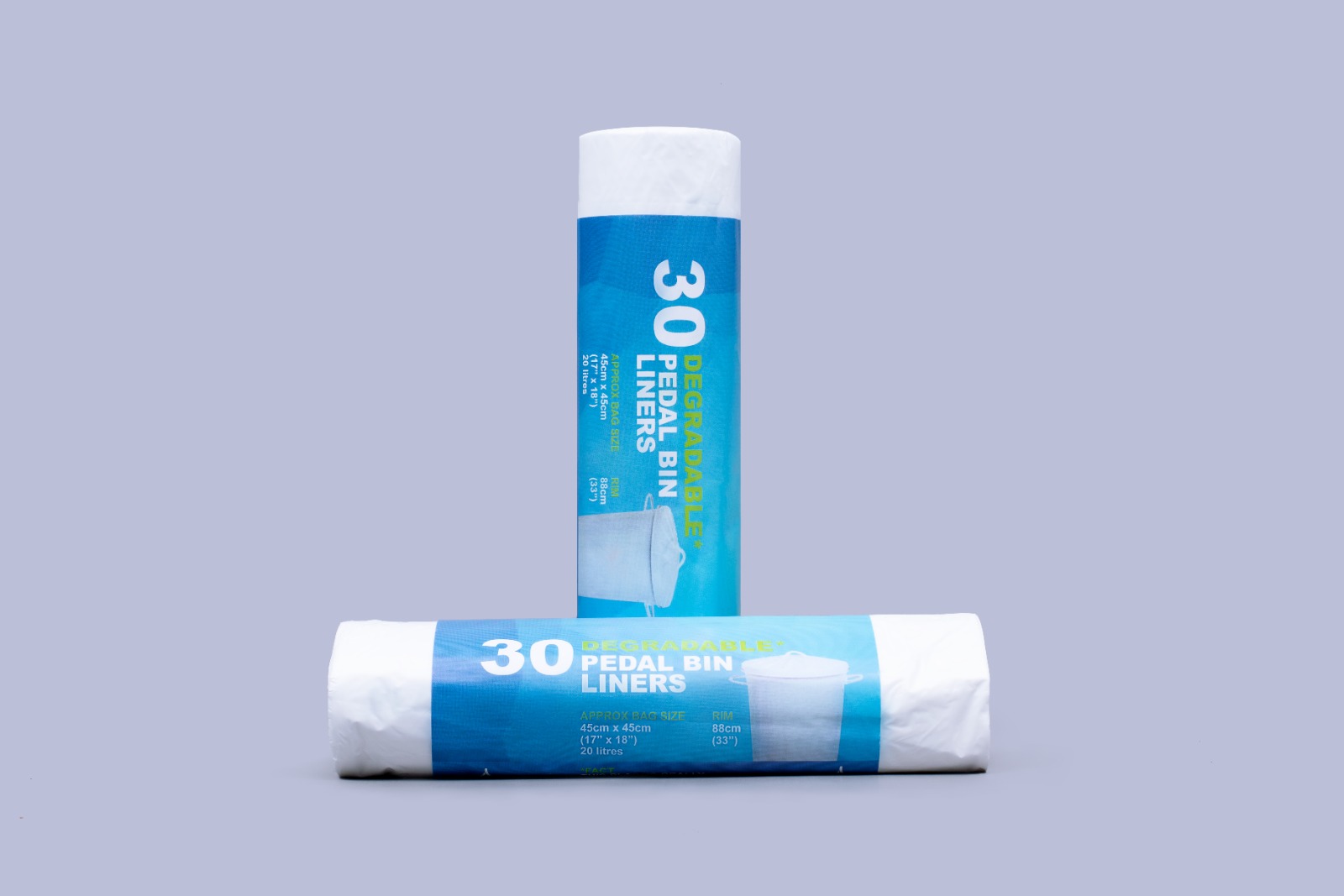 Biodegedable Pedal Bin Liners 17X18 20Ltr