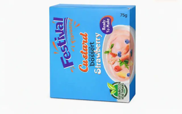 Festival Strawberry Custard Powder 75G