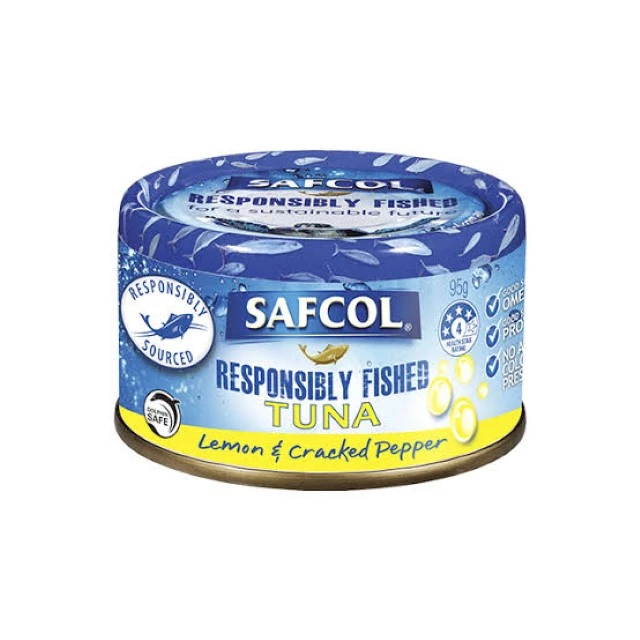 Safcol Tuna Lemon & Pepper 95G