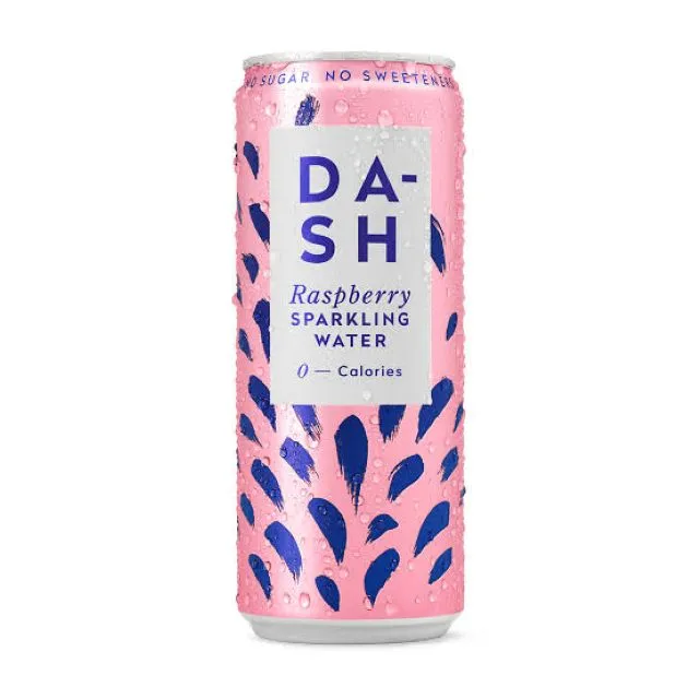 Dash Raspberry Sparkling Water 330Ml Can