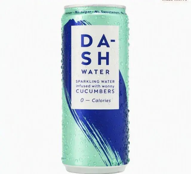 Dash Cucumber Sparkling Water  330Ml Can