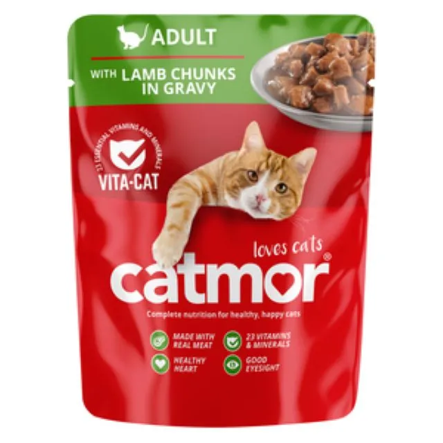 Catmor Adult Lamb Chunks In Gravy 70G