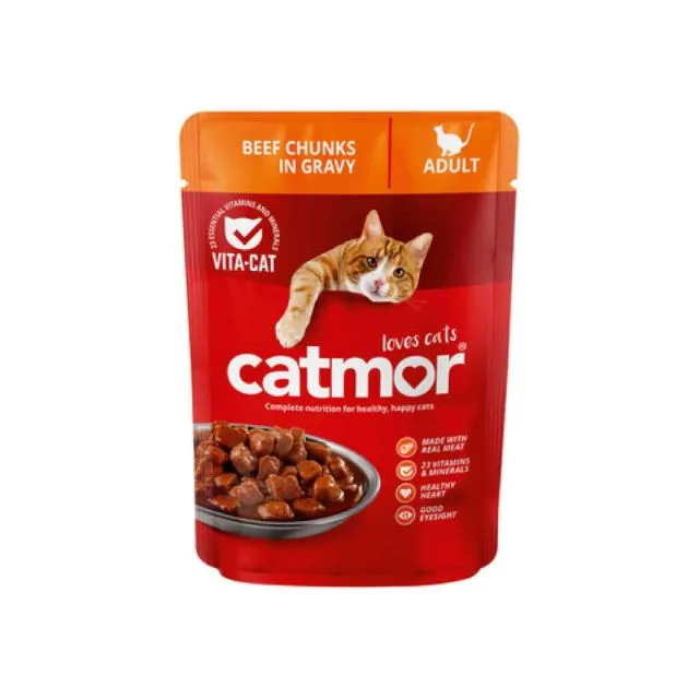 Catmor Beef Chunks In Gravy 70G