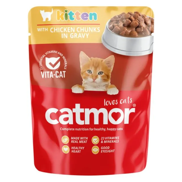Catmor Kitten Chicken Chunks In Gravy 70G