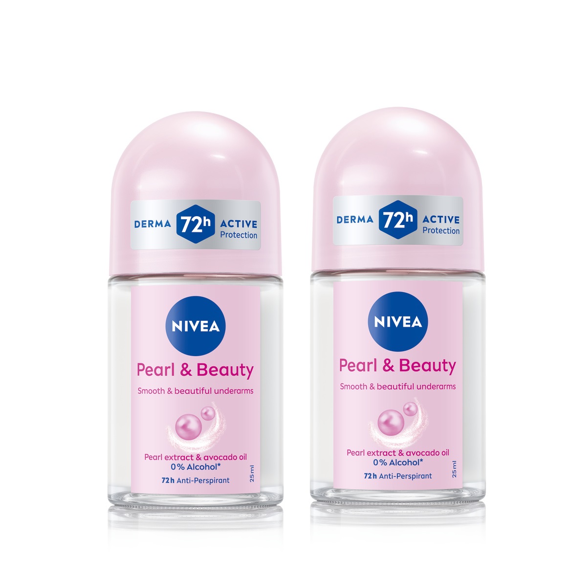 Nivea Pearl & Beauty Roll On 25ml Value Pack