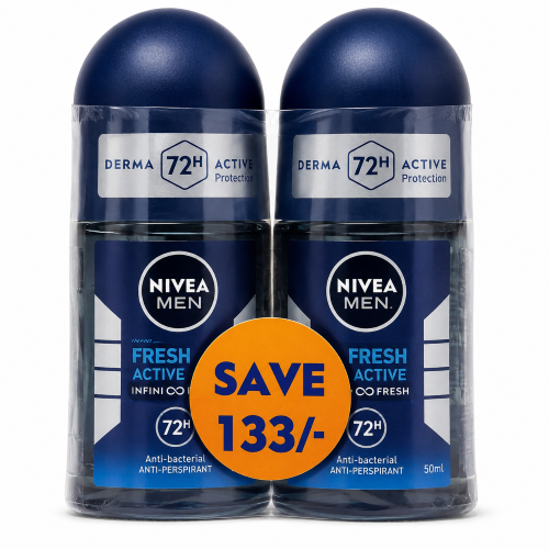 Nivea Men Fresh Roll On 25Ml Value Pack