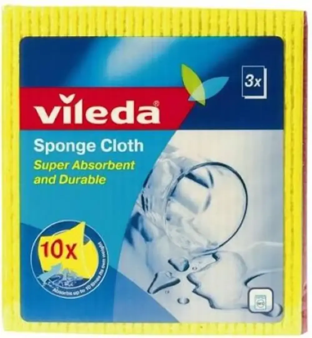 Vileda Sponge Cloth 3Pc