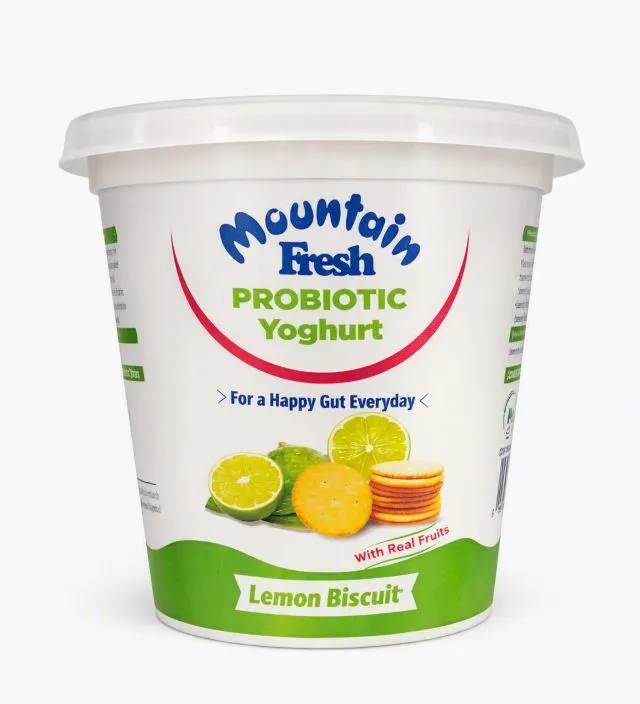 Mountain Fresh Probiotic Lemon Biscuit Yoghurt 250Ml