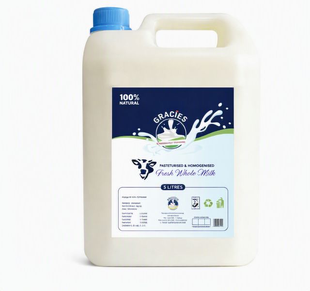 Gracie'S Fresh Whole Milk 5Ltr