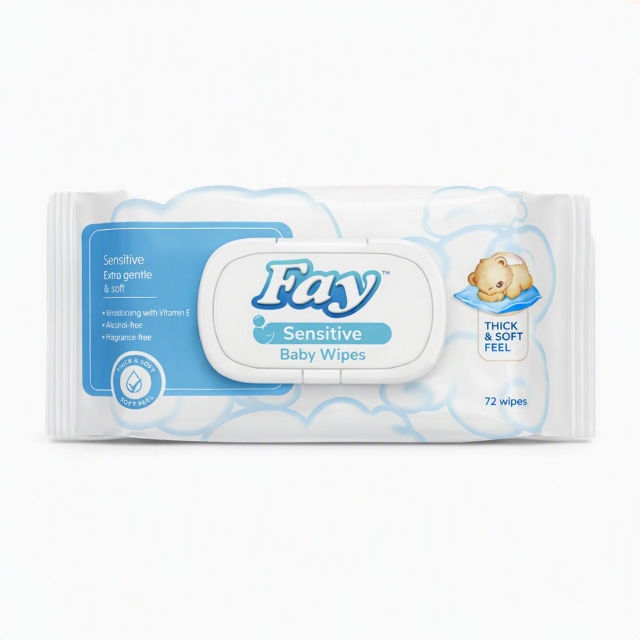 Fay Sensitive Baby Wet Wipes 72'S