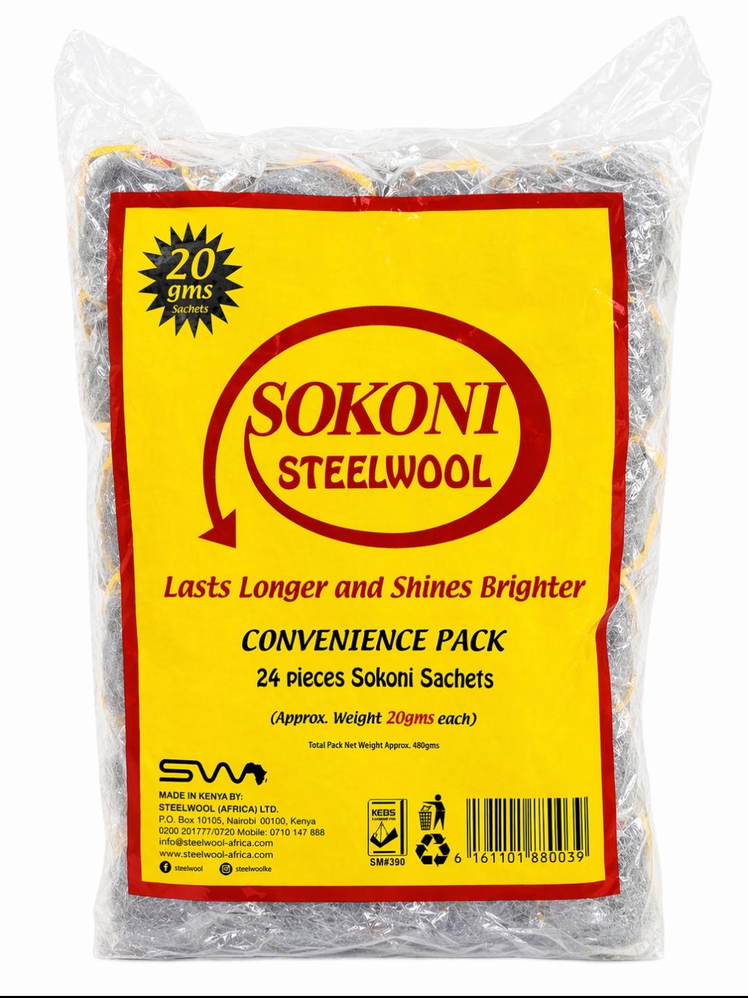 Sokoni Steel Wool 24X20G