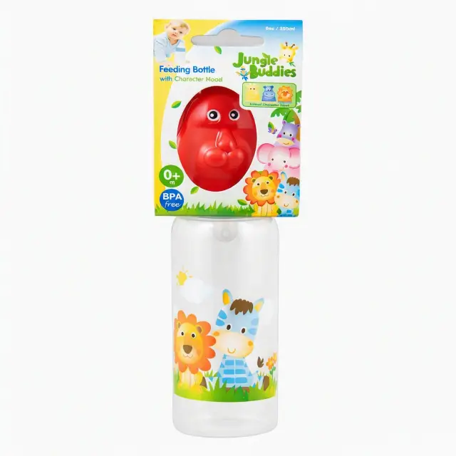 Jungle Buddies Feeding Bottle Nipple 8Oz 250Ml Le15372