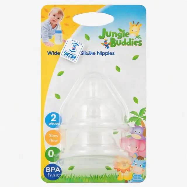 Jungle Buddies Feeding Bottle Wide Neck Nipple 150Ml Le15373
