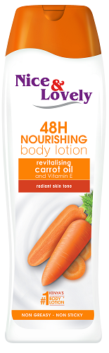 Nice & Lovely Carrot Lotion With Beta-Carotene, Provitamin B & Sunscreen 200ml