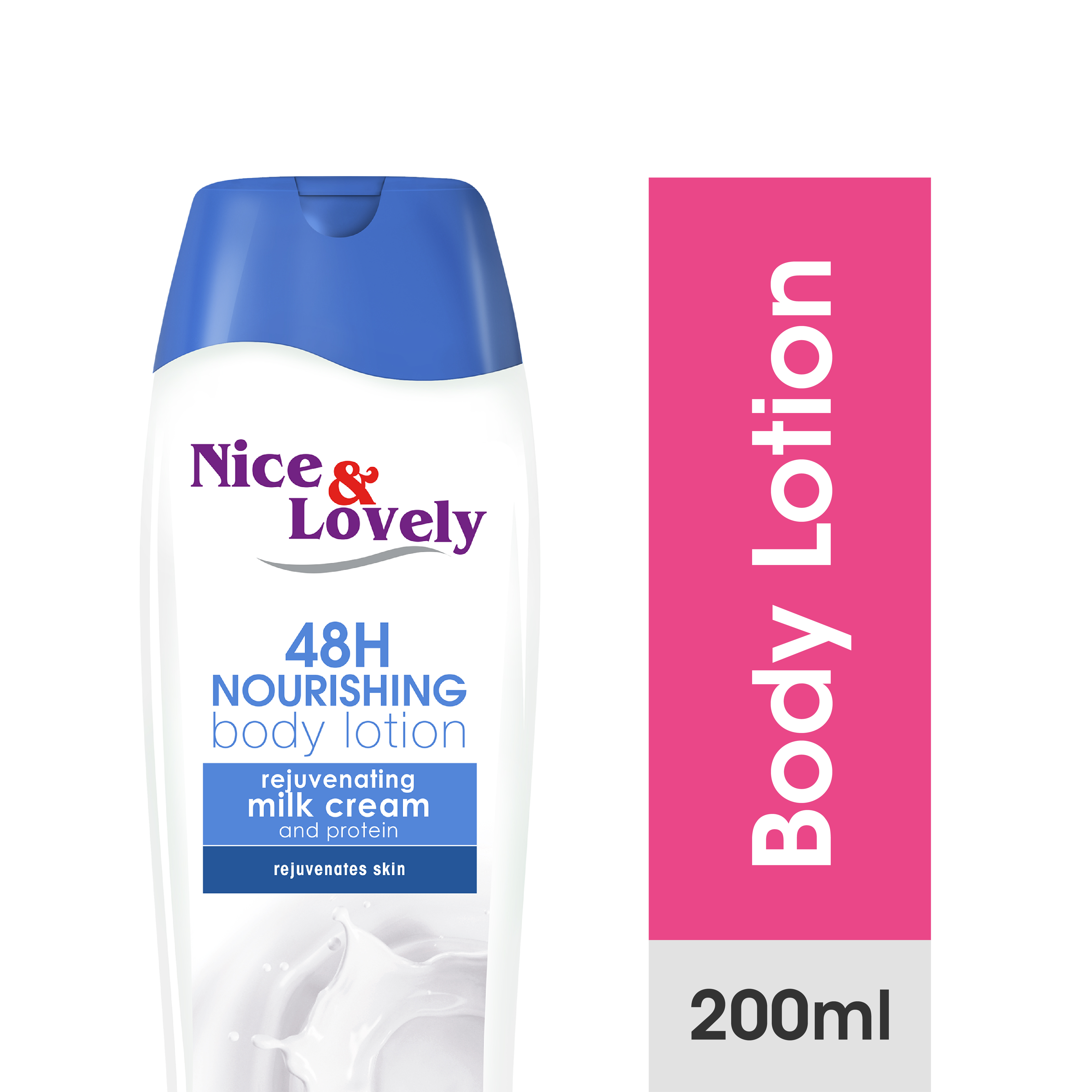 Nice & Lovely Milk Lotion With Hydrous Protein Moisture Lock & Sunscreen 200ml