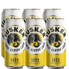 Tusker Lager Can 500ml 6 Pack