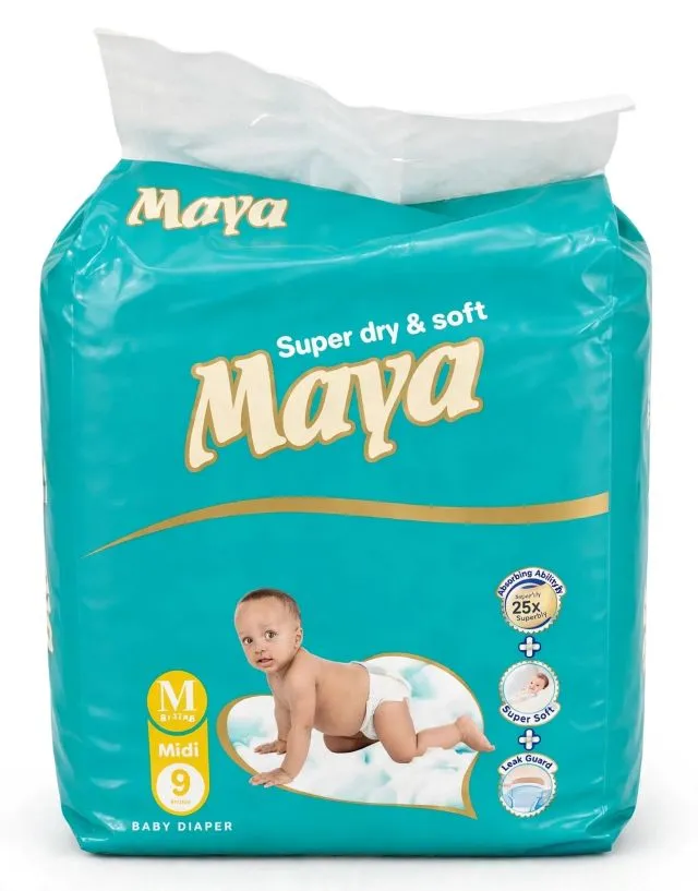 Maya Low Count Diaper Medium Midi 9Pcs