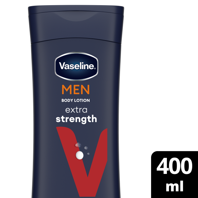 Vaseline Men Body Lotion Extra Strength 400ml
