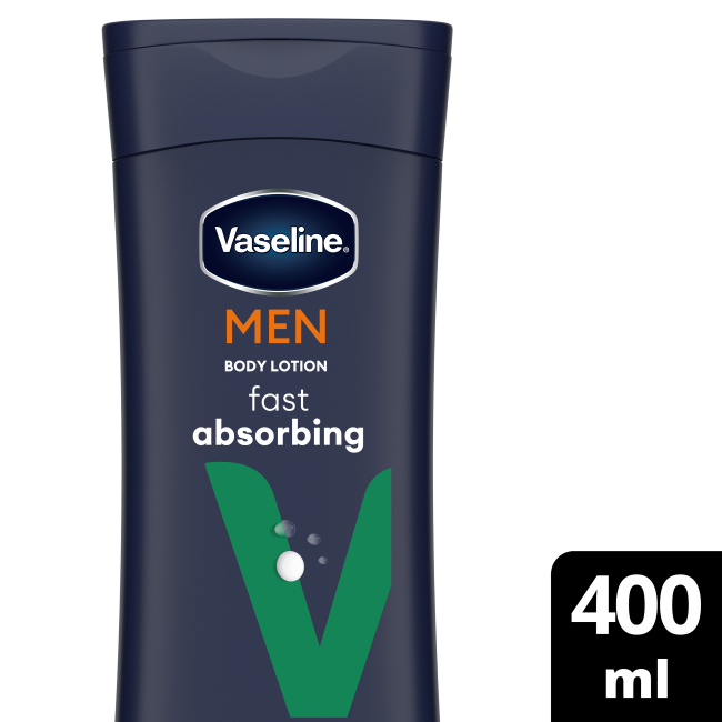 Vaseline Men Body Lotion Fast Absorbing 400ml